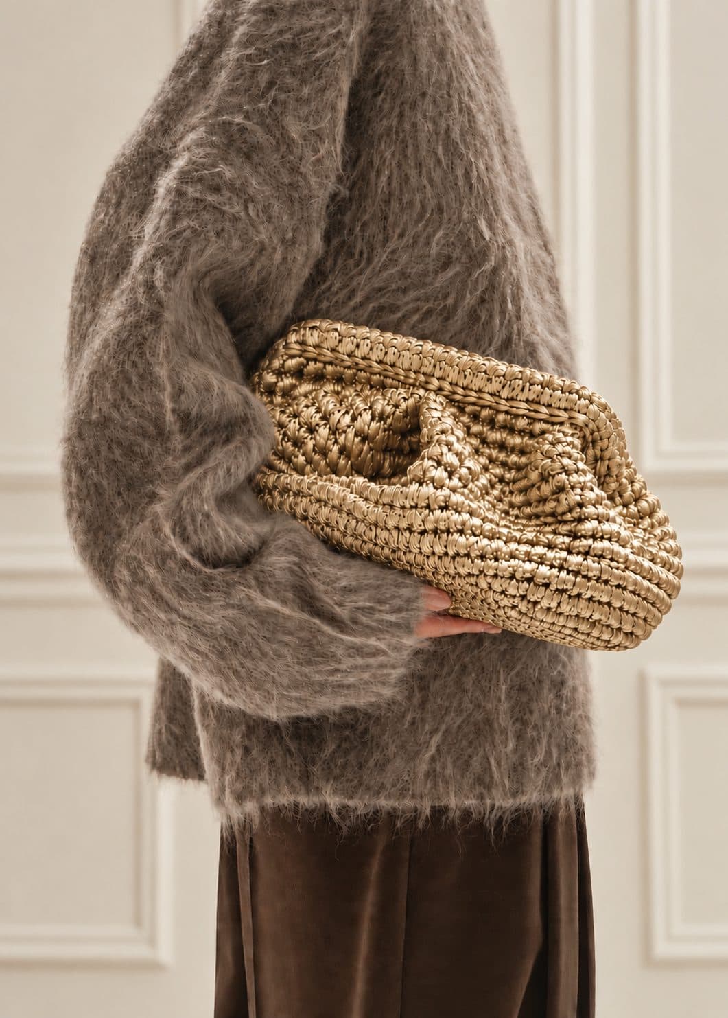 Metalik Klasik Clutch